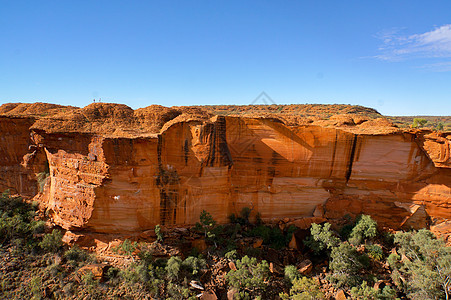 澳大利亚北区Watarka国家公园峡谷墙的视图 澳大利亚北方领土木头悬崖红色中心荒野公园地质学沙漠巨石岩石图片
