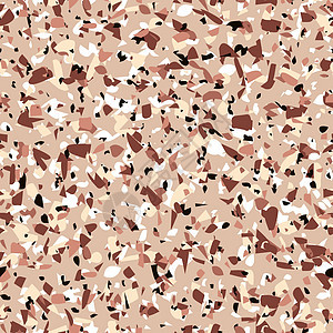 几何棕色水磨石无缝图案 抽象多彩的现代背景 用于网页和印刷品的石材时尚设计 威尼斯瓷砖地板家居装饰 混沌柔和的质地花岗岩抛光样本图片