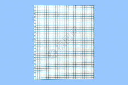 从学校笔记本上撕下的空白白纸图片