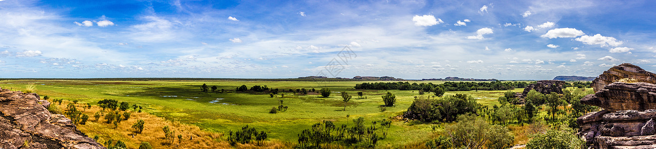 新疆草原在乌布拉的Kakadu国家公园     澳洲编队国家x光公园冒险避难所遗产岩画漫滩砂岩背景
