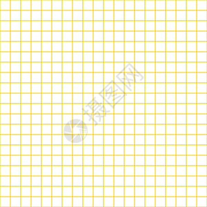 网格纸 与黄色图表的抽象方形的背景 学校 壁纸 纹理 笔记本的几何图案 在透明背景上隔离的内衬空白办公室教育数学商业插图条纹正方图片