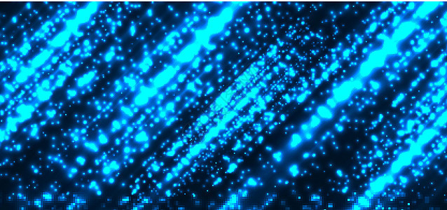 抽象技术未来主义蓝色魔法粒子在深色背景上排列着闪闪发光的光科学火花活力圆圈辉光技术网络速度矩阵互联网图片