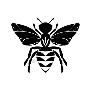 卡通可爱的蜜蜂吉祥物 蜜蜂飞 小黄蜂 轮廓黑色标志元素 矢量昆虫图标 邀请函 卡片 壁纸 幼儿园的模板设计 涂鸦风格漫画蜂蜜教育图片