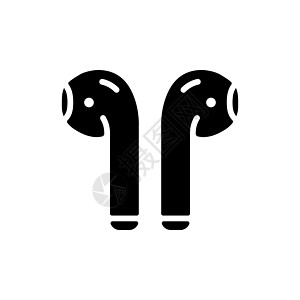 Airpods 无线耳机矢量字形 ico图片