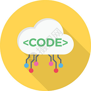 代码计算网络软件商业数据服务器蓝色插图编程电脑图片