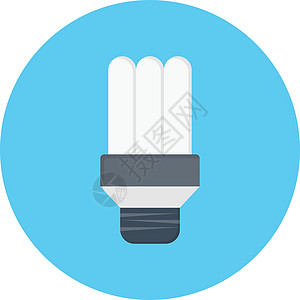 节省白色黑色力量灯泡储蓄者节能灯字形活力技术插图图片
