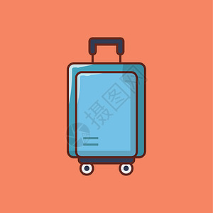 包运输手提箱商业标签假期旅游黑色行李案件旅行图片