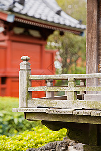 森索济寺林木铁路建筑扶手建筑学浅草特写栏杆寺庙建筑群视图图片