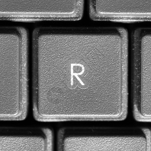 电脑键盘上的字母 R电子产品写作大写字母案件钥匙打字机技术办公室计算器图片