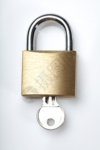 静生摄影保障金属休息剪裁挂锁青铜钥匙白色力量安全图片