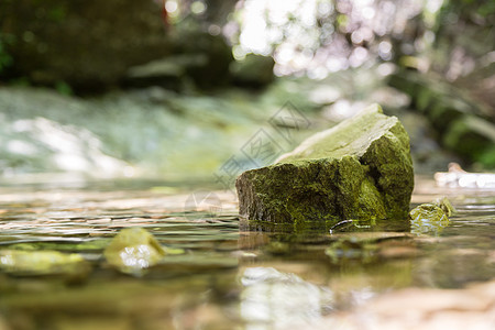 精神与自然概念 山溪淡水和清洁水中的小石块圣灵与自然概念环境石头风水森林娱乐林业季节峡谷明信片风景图片
