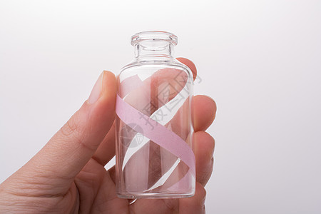 手头小空玻璃瓶药品玻璃瓶子液体插图白色图片