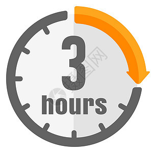 Timerclock 矢量图标说明 3 小时倒数黑色速度商业服务送货店铺小时圆形手表图片