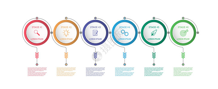 信息图表 带有象形图的矢量模板 用于商业和金融流程图 网站横幅和演示文稿行动空白草图动力学顺序战略绘画命令训练反射图片