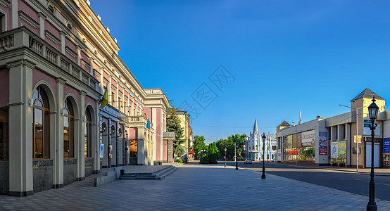 乌克兰切尔卡西街街道河岸建筑学城市旅游正方形旅行建筑景观历史街道图片