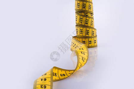 测量磁带螺旋毫米黄色漩涡工具数字统治者白色乐器仪表图片