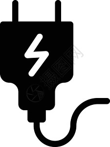 充电器电话力量插头电池电缆插图金属黑色白色技术图片