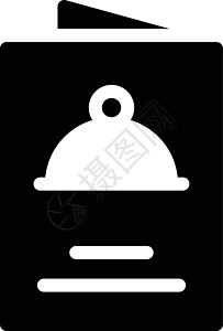 菜单食物黑色横幅卡片厨师控制服务标签饮食酒店背景图片