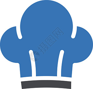 厨师长厨房烹饪帽子标识美食网络中风衣服插图戏服背景图片