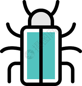 瓢虫漏洞甲虫报告昆虫电脑恶意卡通片标识商品软件背景图片