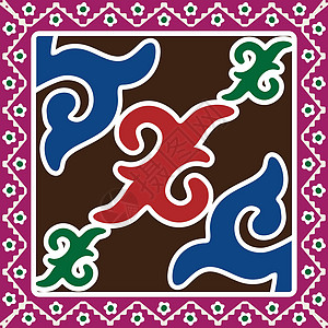 蒙古奶茶背景上的哈萨克游牧部落旅行插图纹理艺术装饰品草原国家纺织品地毯建筑学插画