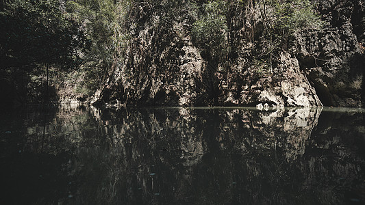 Koh Hong 泰国PhangNga湾Hong Island的Tham Lot洞穴风景热带情调游客独木舟吸引力皮艇观光异国旅游图片