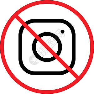 停止摄影相机红色照片摄影师手机禁令标签警报白色背景图片