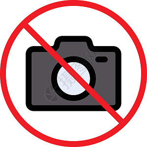 旗帜红色相机标签照片摄影圆圈手机禁令安全警告背景图片