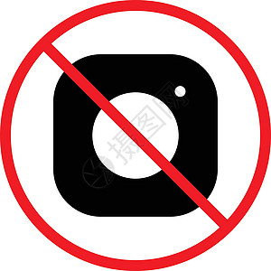 停止圆圈警报红色照片手机禁令相机警告白色摄影师图片