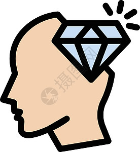 钻石创造力珠宝商业头脑质量石头皇家水晶奢华插图图片