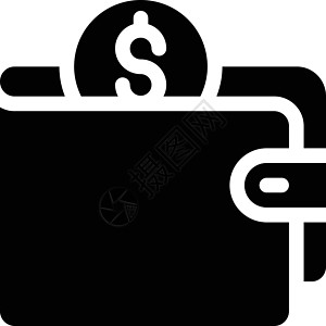 钱包宝藏口袋货币商业小袋黑色零售金融贷款卡片图片