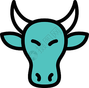 公牛长角牛荒野艺术喇叭危险防御力量奶牛动物插图图片