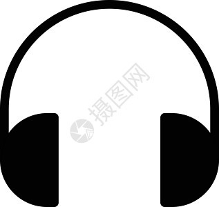 支助麦克风用户娱乐技术插图耳朵电子产品打碟机音乐立体声背景图片