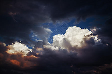 乌云的暴雨积雨多云气氛空气气候天气环境天堂雷雨天空图片