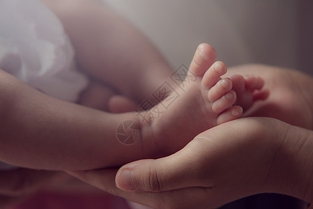 父母亲握着新生儿的手脚身体父母家庭新生母亲按摩母性压痛孩子手指图片