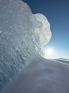 晴朗冬日的冰坡蓝色透明的冰纯蓝的天空长长的影子纯净的白雪覆盖的处女地天气季节脆皮蓝天环境墙纸结晶太阳水晶阳光图片