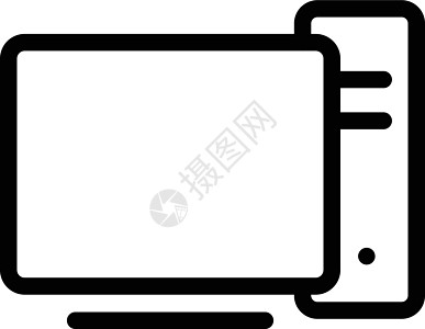 台式桌面网络笔记本监视器屏幕电脑技术商业插图老鼠黑色图片