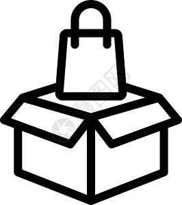 框框中标识开箱白色网络送货纸盒插图购物运输艺术图片