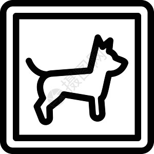 动物宠物生物框架卡通片爪子微笑插图木板犬类横幅图片