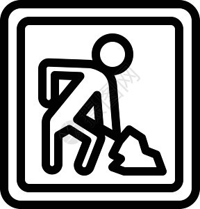棋盘警告工作街道路标白色建设广告牌木板中路标危险图片