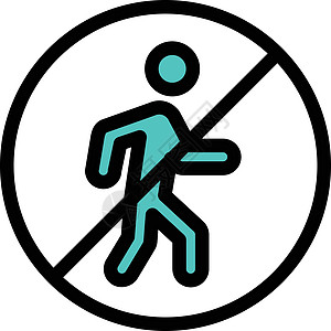 停止标识行人斑马警告交通街道男人木板运输插图图片