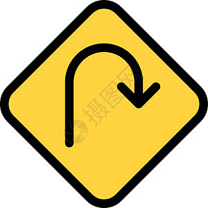 符号小路警告路标白色驾驶黄色车道横幅广告牌交通图片