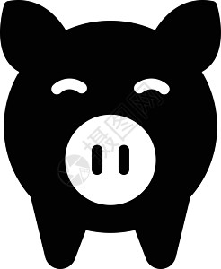 小猪帐户硬币白色金融投资银行插图财富黑色市场图片