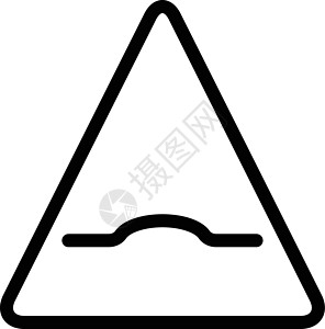 跳跃黑色红色警报标签警告驼峰旅行安全运输交通图片