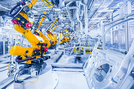 汽车厂的机器人运输生产植物工厂电子产品机器焊机技术机械车身图片