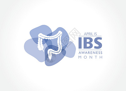 风干肠月观察到的肠易激综合症 IBS 意识月的病媒说明肠胃腹泻治愈饮食紫色国家癌症世界活动丝带插画