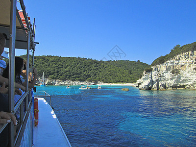 太平洋和平岛 从希腊 欧洲的一艘旅游船看海滩风景风光目的地生活假期景点晴天海水旅行自然景观图片