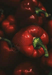 农民市场 有机食品和农业的红铃胡椒胡椒宏观蔬菜食物绿色辣椒饮食奢华红色图片