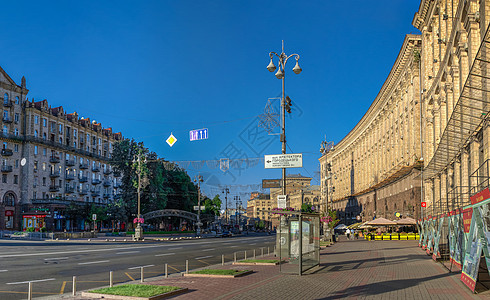 乌克兰基辅街建筑首都胡同建筑学景观晴天城市名胜旅游地方图片