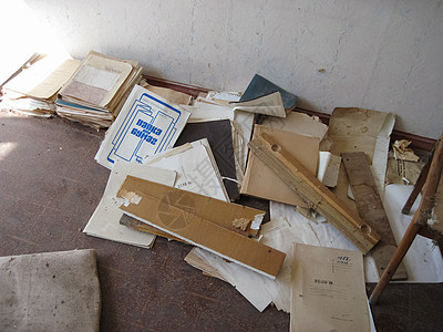 废弃电厂的旧文件档案 旧的不必要的文件字体古董组织数据乡愁危险官僚女士历史文档图片